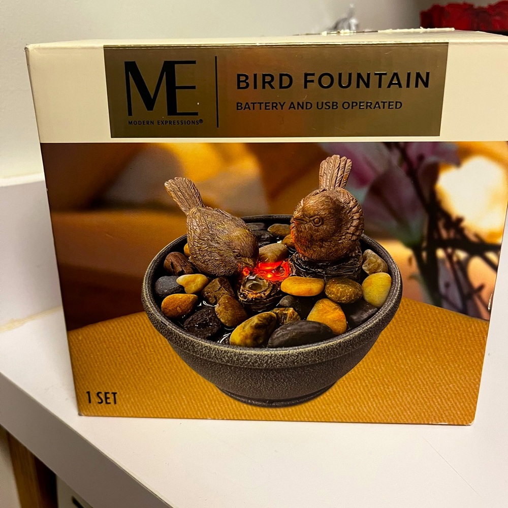Modern Expressions Bird Fountain